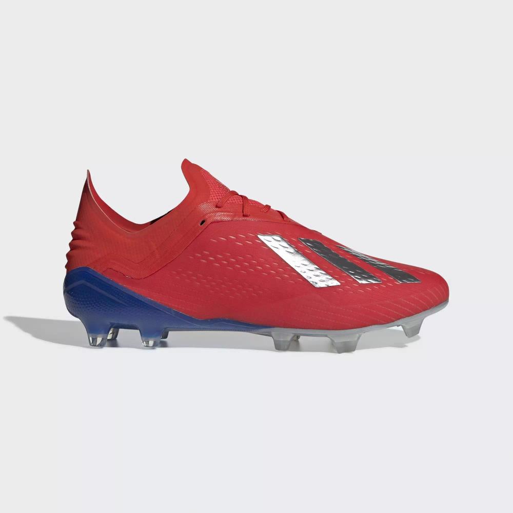 Adidas X 18.1 Firm Ground Tacos de Futbol Rojos Para Hombre (MX-35255)